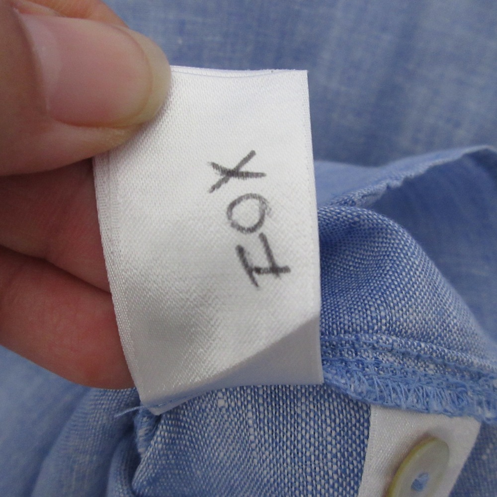 Tahari Top Tunic 2X Blue Linen Hooded Button Coastal Lagenlook Beach Vacation - Picture 5 of 9